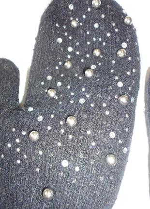 Зимові теплі рукавиці2 фото
