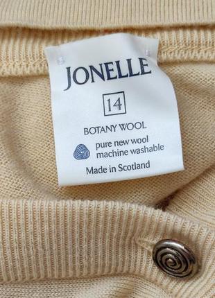 Шерстяной кардиган, жилетка jonelle made in scotland жёлтого цвета2 фото