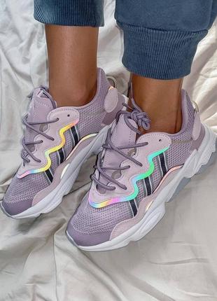 Adidas ozweego purple шикарные женские кроссовки адидас фиолетовые