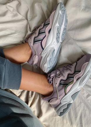 Adidas ozweego purple шикарные женские кроссовки адидас фиолетовые7 фото