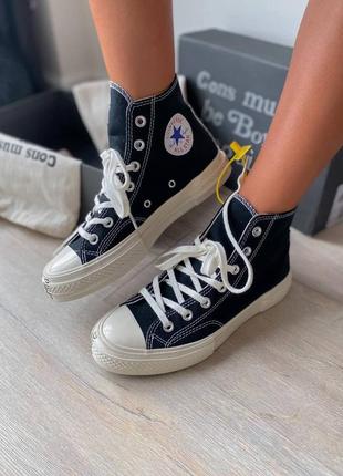 Стильные кеды converse черно белые1 фото