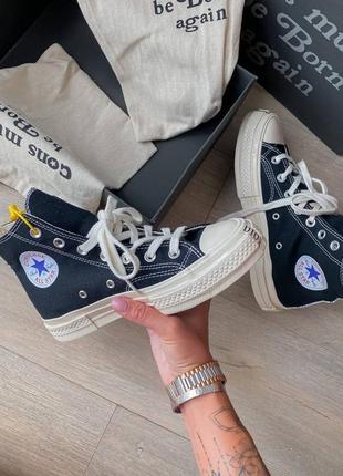 Стильные кеды converse черно белые5 фото