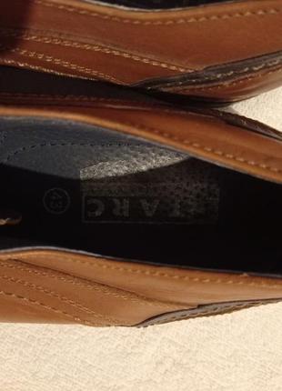 Кожанные мужские коричневые туфли starc кожа шкіра шкіряні2 фото