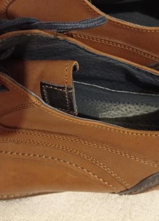 Х12. шкіряні чоловічі коричневі туфлі на зав'язках шнурівках starc шкіра7 фото