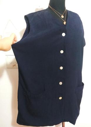 100% шелк фирменный базовый шелковый стройнящий жилет пуговицы из перламутра