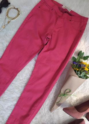 Рожеві джинсові легінси лосини розмір m бренд leggings
