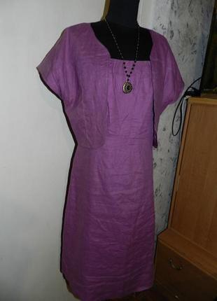 Льняное-100%, платье-сарафан с болеро-жакетом 2 в1,большого размера,mexx1 фото