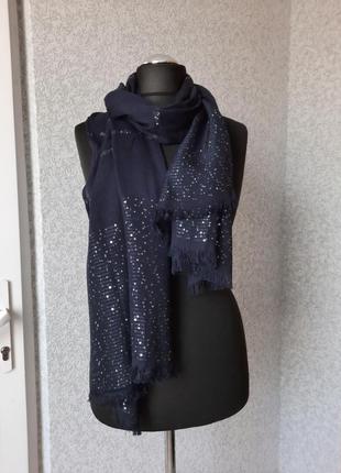 Очманілий палантин, шарф, з паєтками. marks&spencer.
