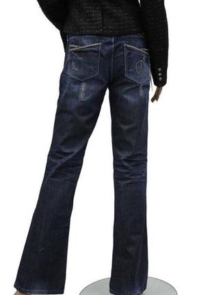 Новые джинсы клеш slim flare синие рваные w29 l34 'guess' 'foxy'2 фото