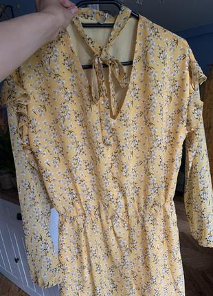 Миле гірчичне плаття befree 5