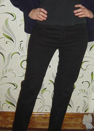 Черные штаны, джинсовые4 фото