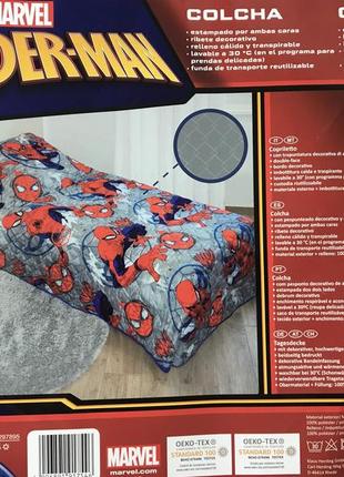 Детское покрывало на кровать spider-man дитяча ковдра одіяло