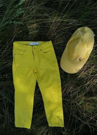 Штани і кепка котон жовті