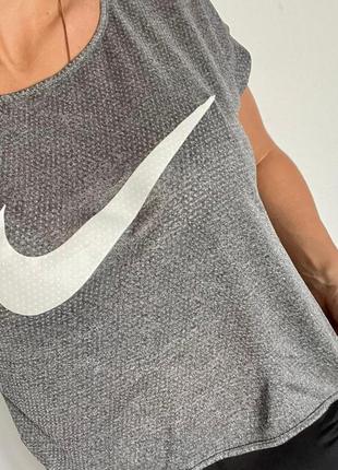 👚стильная серая футболка nike оригинал/оригинальная свободная серая футболка nike👚