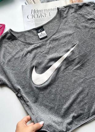 👚стильная серая футболка nike оригинал/оригинальная свободная серая футболка nike👚3 фото