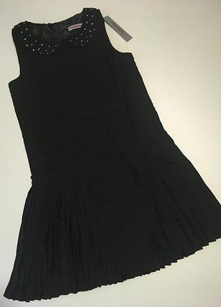 Ошатне шкільне чорне плаття на підкладці