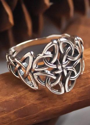 Срібна каблучка ручної роботи кельтський вузол