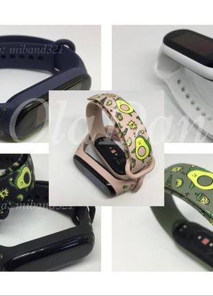 Ремешок mi band 3 mi band 4 mi band 5 mi band 6 авокадо 🥑 различные цвета
