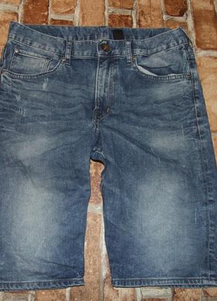 Стильные джинсовые шорты бермуды мальчику 13 - 14 лет h&m4 фото