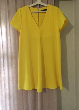 Сукня стильна коротка жовта
