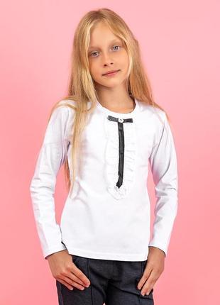 Блузка школьная длинный рукав разные модели4 фото
