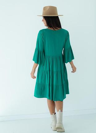 Платье миди ярусное оверсайз. 4