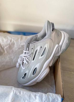 Мужские кроссовки adidas ozweego celox grey one/ftr white/halo blue9 фото