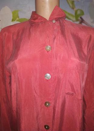 Шикарная шелковая блуза 100% cupro м2 фото