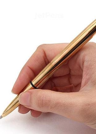 Fisher space pen bullet ballpoint pen ручка шариковая, корпус из латуни8 фото