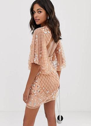 Роскошное платье asos, расшитое бисером, камнями и паетками!3 фото