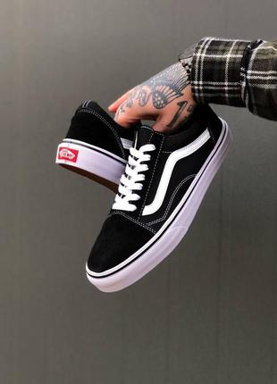 Классные кеды оригинал vans old skool vn000d3hy28 black/white олд скул стильный подарок original 6