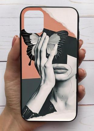 Чехол mood для iphone 11/11 pro/11 pro max с рисунком рука бабочка