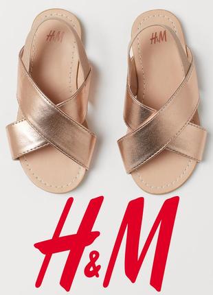 Босоніжки для дівчат 28-33р від h&m швеція2 фото