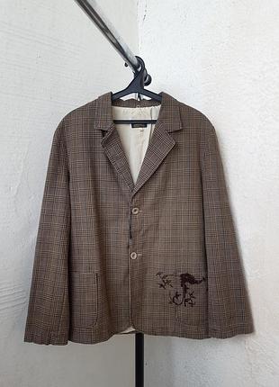 Мужской жакет пиджак кэжуал неформальный пиджак xl-xxl