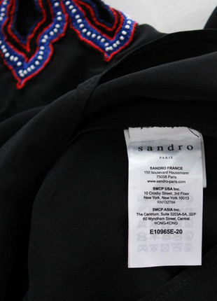Шелковая блуза sandro paris 7