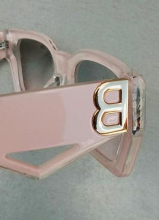 Burberry стильные женские солнцезащитные очки розово пудровые8 фото