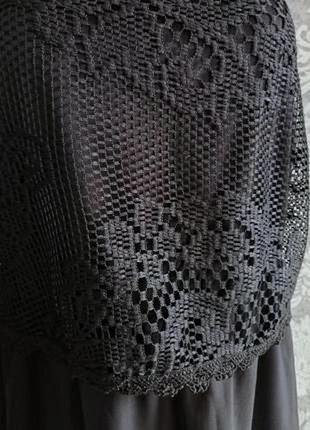 Плаття сарафан жіночий з ажурним верхом мереживо4 фото