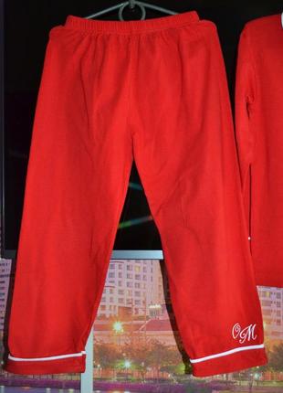 Червона красива піжама костюм для будинку або сну 6/8 років5 фото