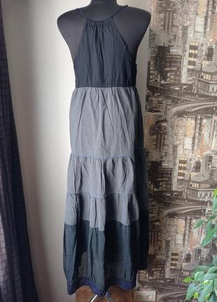 Літнє плаття-сарафан, бавовна,ситець, розмір хл4 фото