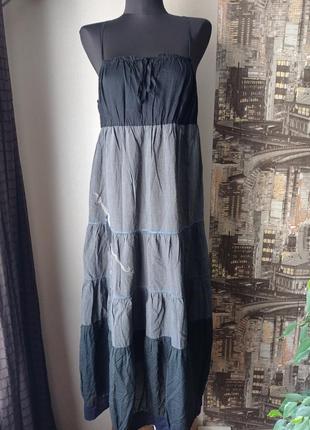 Літнє плаття-сарафан, бавовна,ситець, розмір хл2 фото