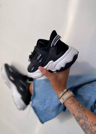 Кроссовки adidas ozweego celox w black/white кросівки6 фото