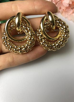 Сережки золотого кольору 2