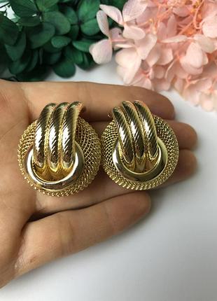 Сережки золотого кольору 2