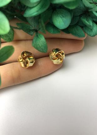 Сережки золотого кольору 2