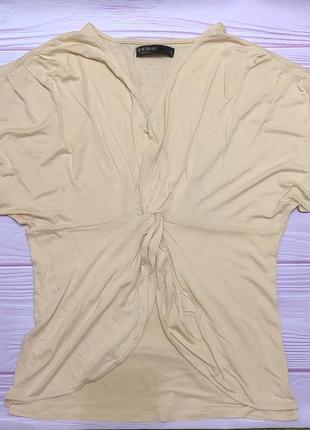 Нюдовая персикова блузка , supertrash lyocell6 фото