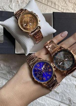 Жіночі наручні годинники geneva в подарунковій коробочці модні і стильні годинники на руку для дівчат на подарунок1 фото