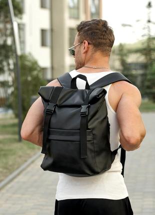 Чоловічий рюкзак рол sambag rolltop milton - чорний