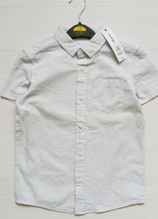 Нова бавовняна сорочка для хлопчика george англія 116,122,128,134,140