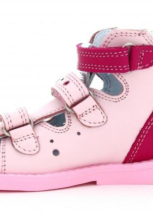 Ортопедические сандали детские bartek/ сандалі рожеві для дівчинки ортопедичні. розмір: 22,25,264 фото