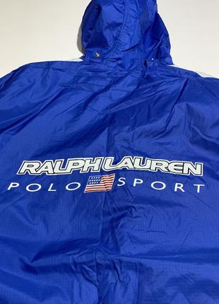 Оригінальна чоловіча вінтажна куртка вітровка polo sport ralph lauren big logo m5 фото